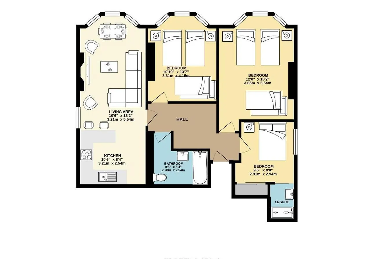 Central Lanes Pad By My Getaways Free Parking For One Car Brighton 0*,  United Kingdom